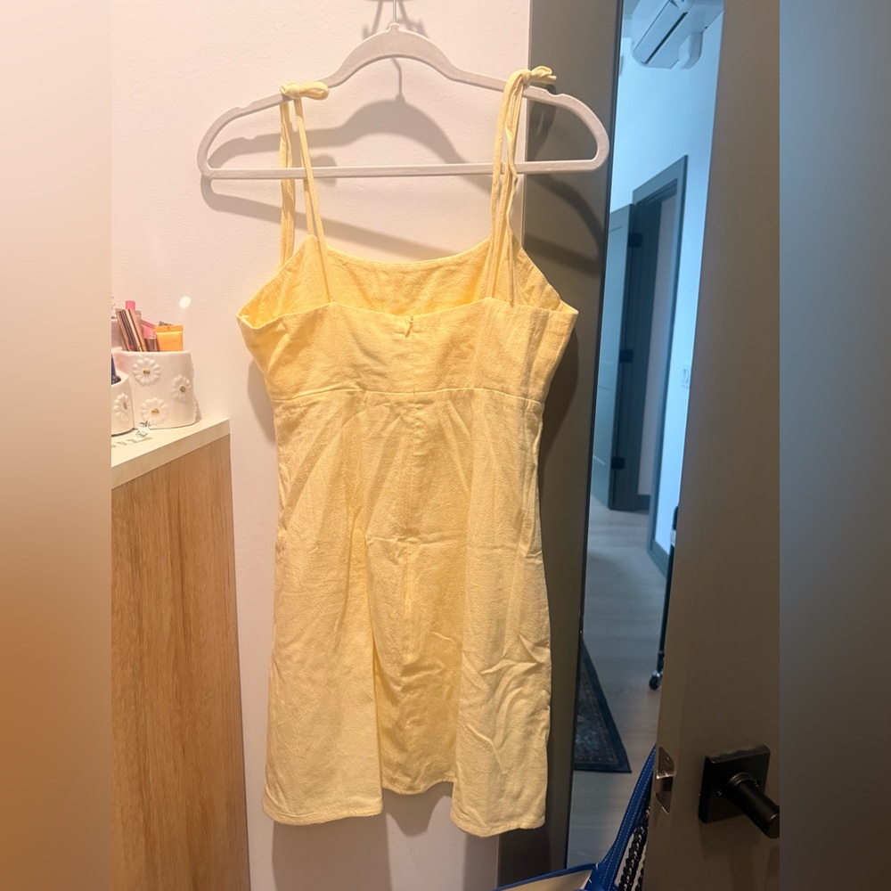 Etro Yellow Spaghetti-Strap Camisole Dress Top